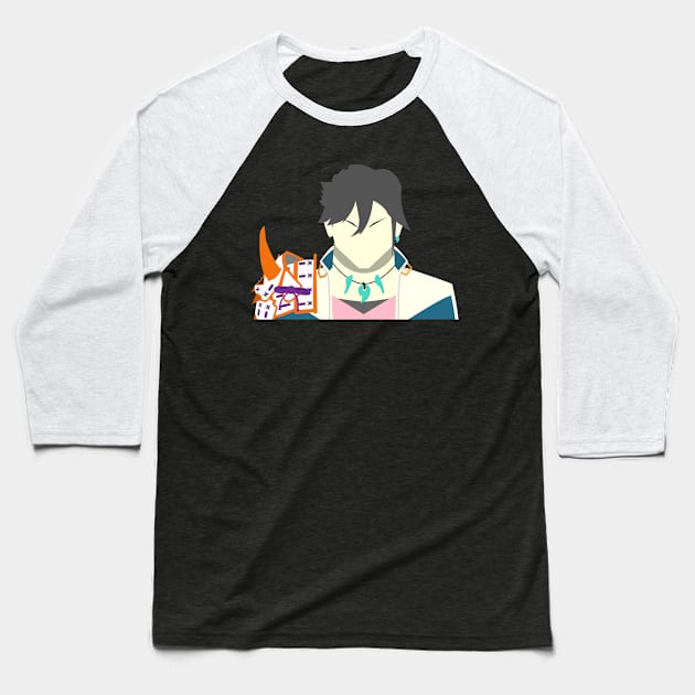 Hayate Vector Baseball T-Shirt by MagicFlounder